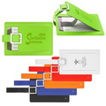 Traveler Bond Leather Luggage Tag - Lime Green